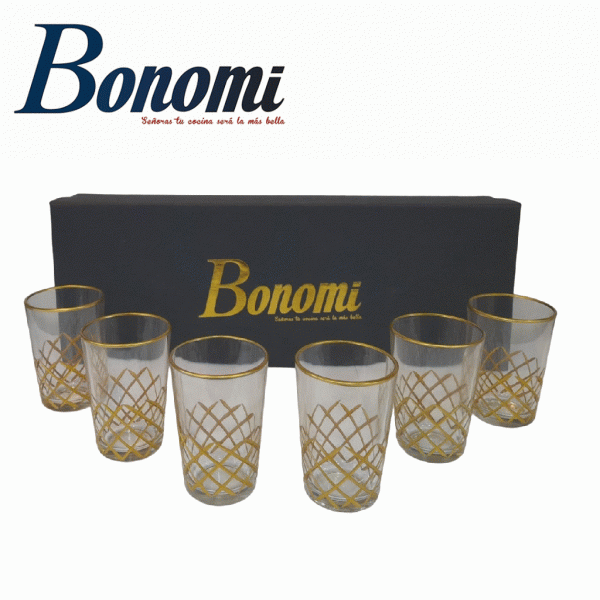 Set de 6 verres à thé