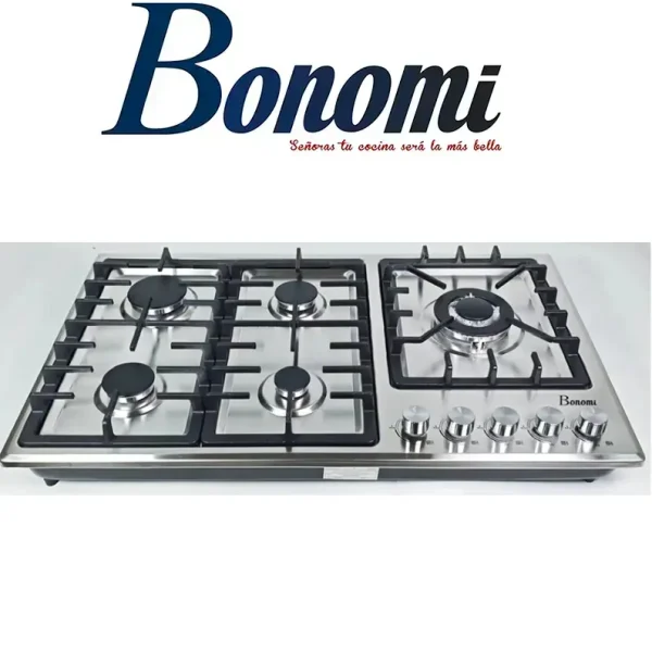 Plaque encastrable 5 feux 90CM